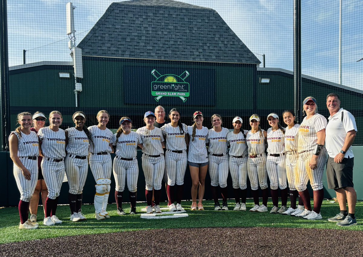 Brynnen Williams (@brynnenw2026) on Twitter photo To say that I am HONORED to take the field with this group of girls/coaches would be an understatement.
I am super proud of how we played this weekend. Started off a little rough losing our first game on Friday by one run, but we rallied to win the next 7 games. <a href="/TSThunderGold/">Tri-State Thunder Gold 18U</a> To say that I am HONORED to take the field with this group of girls/coaches would be an understatement.
I am super proud of how we played this weekend. Started off a little rough losing our first game on Friday by one run, but we rallied to win the next 7 games. <a href="/TSThunderGold/">Tri-State Thunder Gold 18U</a>