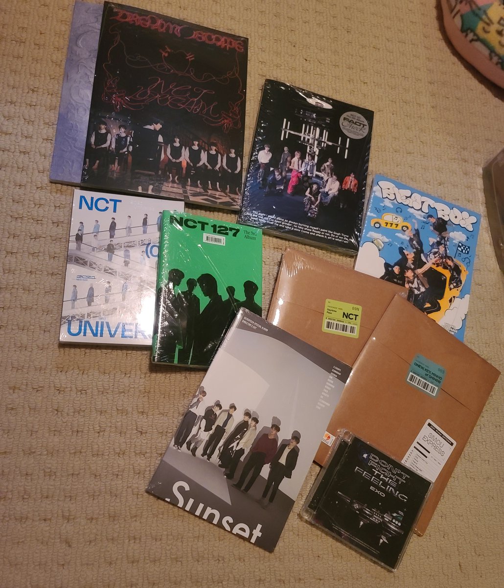 FULLSUNGO's tweet photo. WTS sealed Kpop albums!

I'm going through my albums and I have a lot of extras I'd bought that are still sealed. I'm selling them for $20 CAD/$15 USD each!

NCT 127, NCT Dream, SHINee, SEVENTEEN, Stray Kids, ATEEZ, Wonho, ITZY, Lisa and more!

🔗 https://t.co/q6mmbJ8tTV https://t.co/GLVLmiQftX