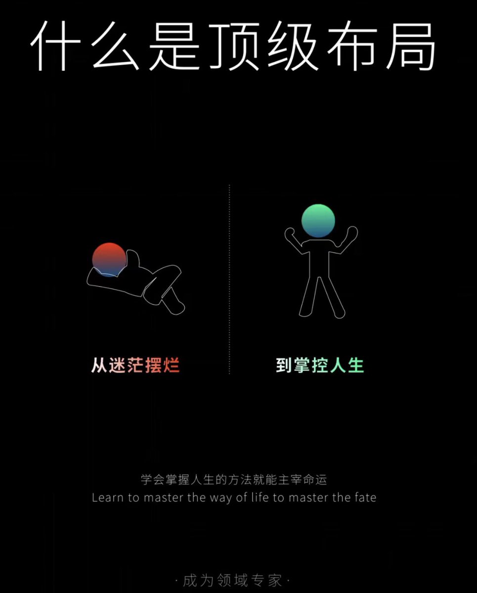 什么是顶级布局

（从迷茫摆烂，到掌控人生）