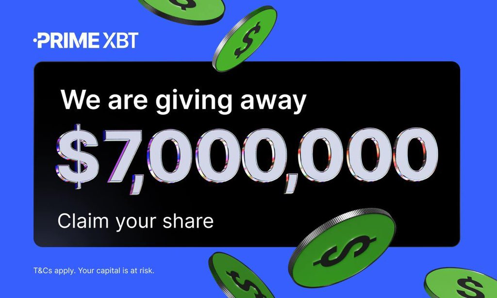 lambe_media's tweet photo. 💫Klaim bagian Anda sebesar $7 Juta!💸

Kami memberikan penghargaan kepada pengguna setia kami hingga $500 dalam program bagi-bagi hadiah besar senilai $7 Juta (#giveaway).

 🚀Sudah punya akun PrimeXBT? Anda sudah terdaftar! Hanya login untuk mengecek hadiah Anda!

⚠️ Kalau belum punya akun PrimeXBT? Segera daftar sekarang pakai link ⬇️

https://t.co/ZND7OUCr9Y

 ➡️ Detail lebih lanjut: https://t.co/LR51fW6oMg