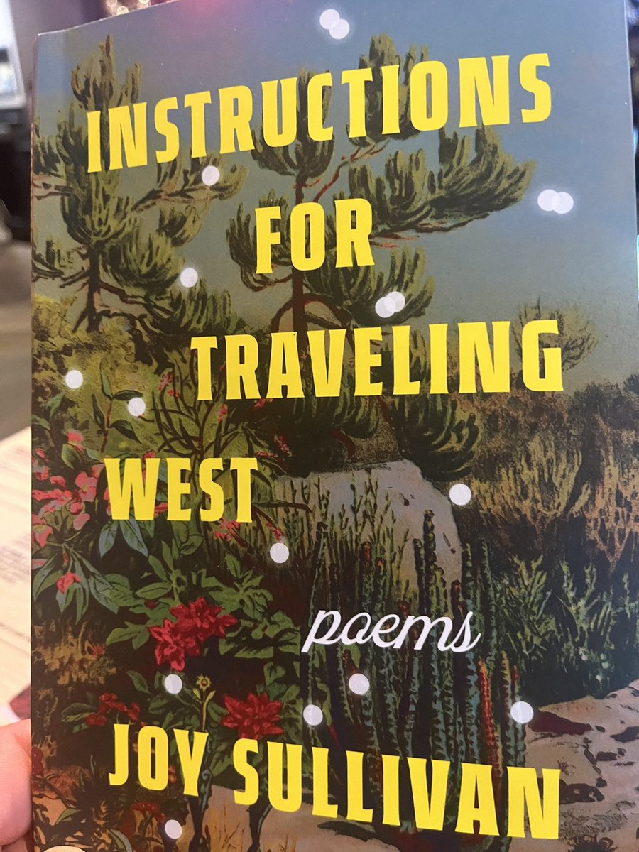 ParisBMS's tweet photo. I just started reading @Joy_E_Sullivan ‘s Instructions for Traveling West. Absolutely loving it. Poem after poem speaks to me. I’m so fortunate to have this book in my life. https://t.co/8NboHUX3pN