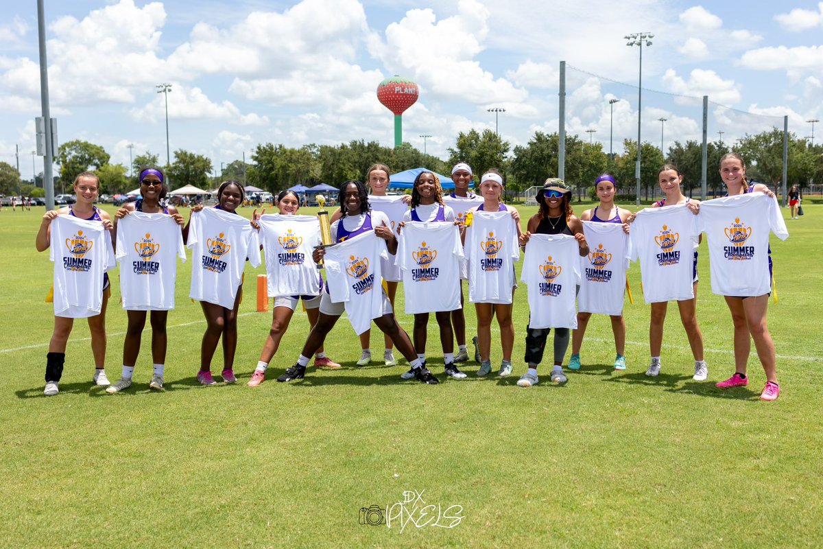 StampedeFlagFB's tweet photo. Stampede Gold takes home the 🥇this weekend winning the @TBFFA U.S. National Plant City Tournament Championship!!! #processdriven 
@CoachCombs66 @LonghornsFlagFB @JocelynBrush @kyahvance @SydneyEl2026 @LaylaCrawford24 https://t.co/EKX21odrSm