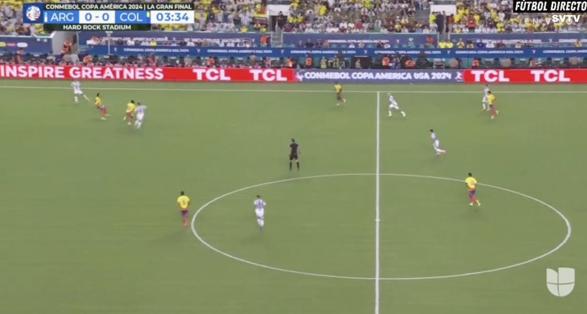 finanzacontable's tweet photo. SE JUEGA el primer Tiempo 4’
Final #CopaAmerica2024
🇦🇷0 🆚 0🇨🇴
Responde la encuesta en el fijado ☝️
#LaAlbiceleste #LosCafeteros
🏟️ Hard Rock Stadium, Miami
#CopaAmerica2024 #Argentina #Conmenol #Colombia #Fútbol #VamosArgentina #VamosColombia ⚽️🎉 https://t.co/OoyN0yagVJ