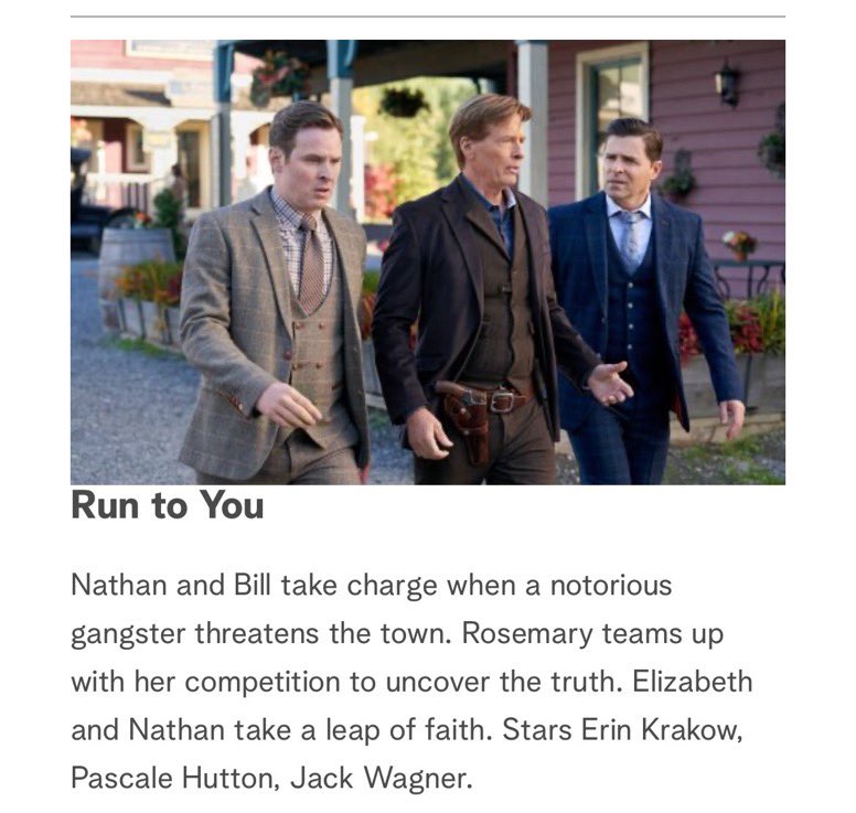 flyingfortss's tweet photo. #SnarkPost

Uh, @hallmarkchannel, the pictures you chose for your episode headings are telling…

The Kiss, What the Heart Wants, and Run To You…

Run to you was the supposed “most romantic moment 6 years in the making” featuring the kiss between Elizabeth and Nathan, yet the picture features Lee, Bill, and Mike!? 🫣🤔

#CantMakeThisUp