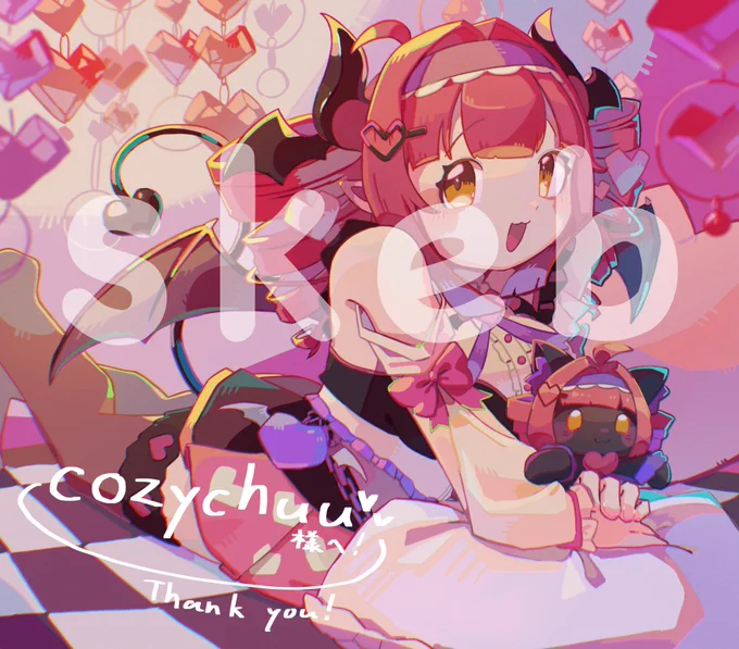 初skebでした! すごく楽しかったです〜ご依頼ありがとうございました〜!!