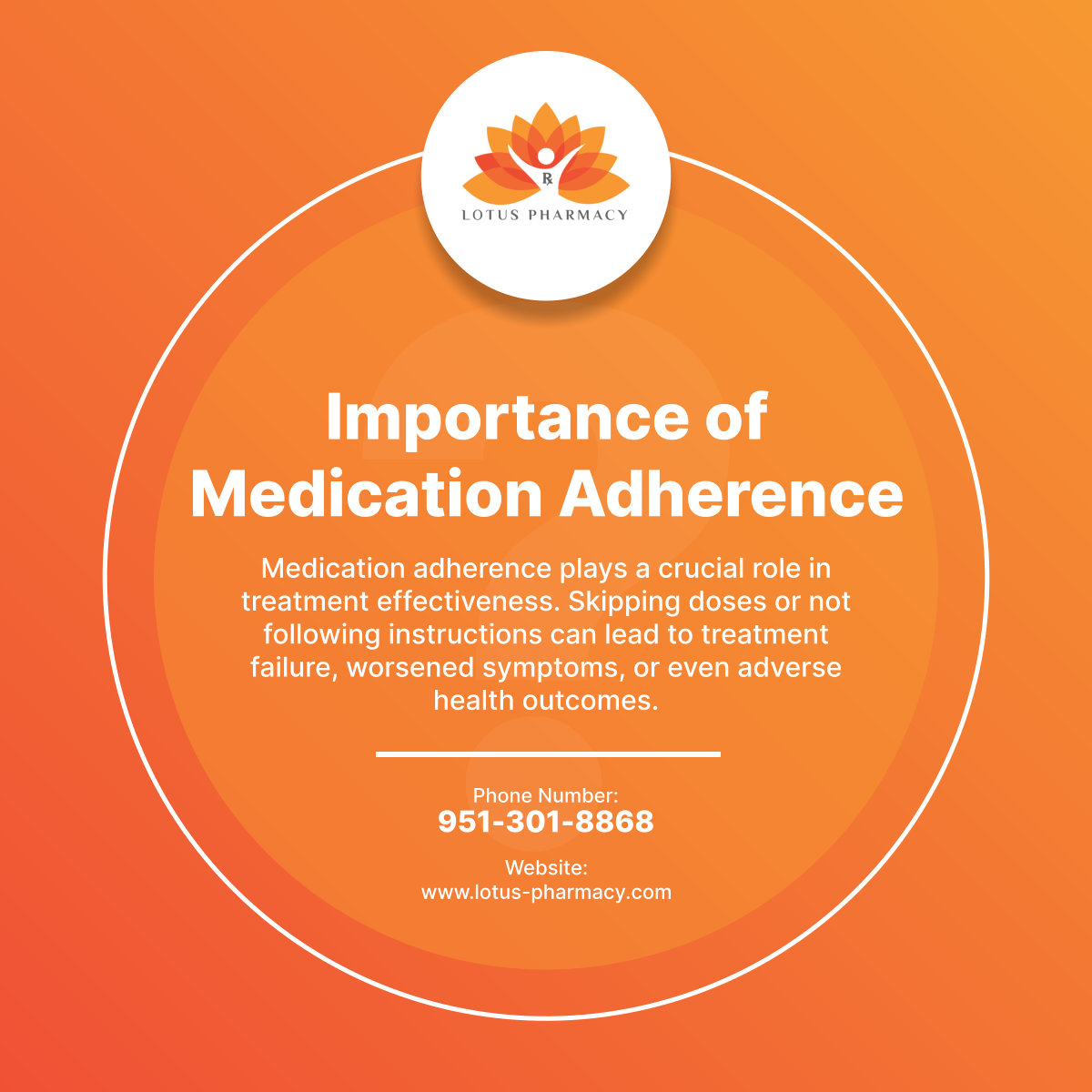 lotusphrmcy's tweet photo. Consistency is key to successful treatment. Stay on track with your medications to achieve optimal health outcomes. Our pharmacy team is here to support you every step of the way. 

#MedicationAdherence #RetailPharmacy #MenifeeCA https://t.co/sBhOTn0qYp