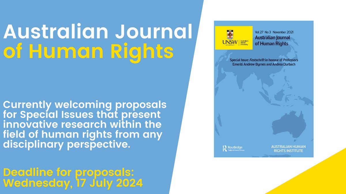 Australian Journal of Human Rights tweet media