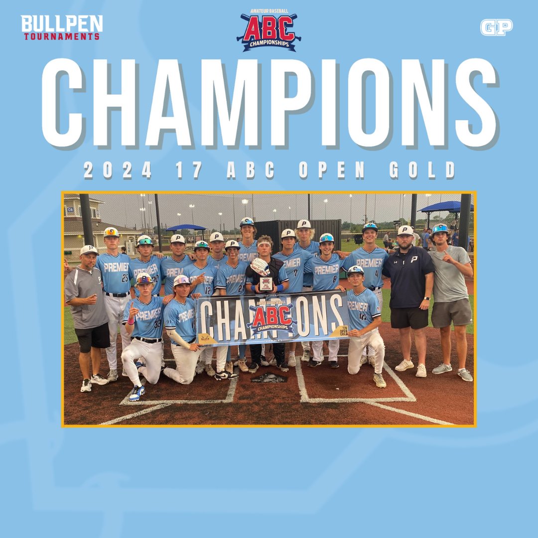🏆 CHAMPIONS              

Congratulations to the 2024 17u ABC Open Gold Champions, Illinois Premier-Miko!!             

#WhereBaseballMatters
