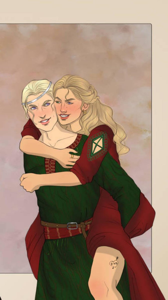 actuallyhypatia's tweet photo. Blonde hair, one green eyed, one purpled eyed, crooked nose book Alyssa, you will always be famous to me.

Art by @chillyravenart https://t.co/r5xnw7Ba7s
