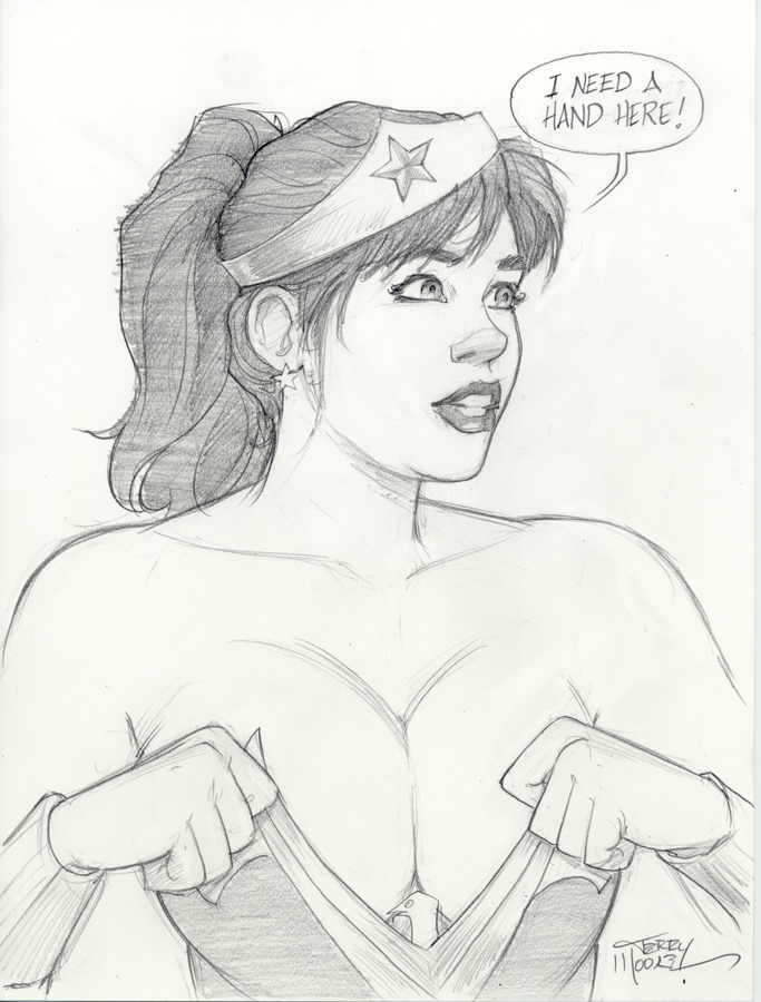 M00NLIGHTSTUDI0's tweet photo. @TerryMooreArt's girl #Katchoo and her wife #Francine looking pretty wonderful filling out #WonderWoman's costume--As best as they can mind you. lol #StrangersInParadise #Cosplay https://t.co/QaPkZ00jVe