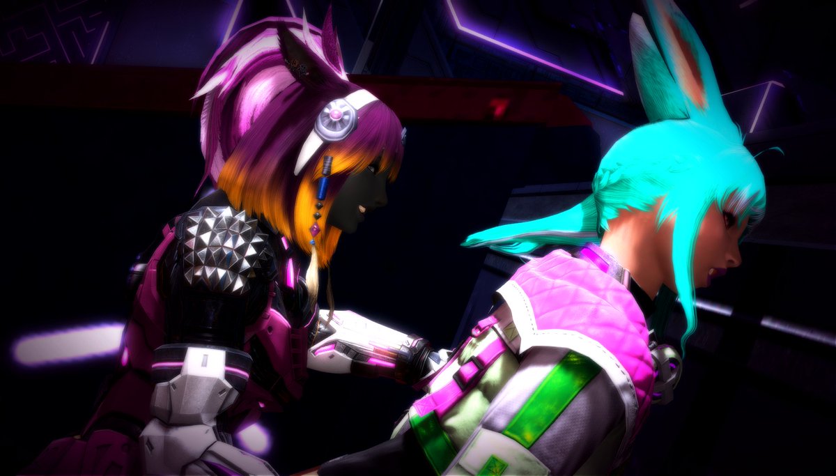 GreenNesi's tweet photo. Solution 9 has a thriving night life, and Koh was more than happy to show a flirty bartender bunneh some fun beside the bar.

#gposersnsfw #ffxivnsfw #ffxivlewd https://t.co/XexWD0D6EL