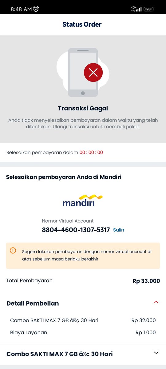 adhioutlined's tweet photo. @Telkomsel transaksi gagal gimana refundnya? https://t.co/pEVbbgA7Xk