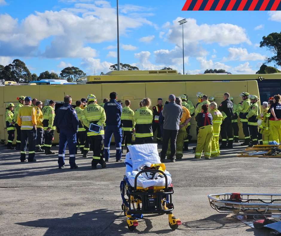 Regular training &amp; development in monitored environments are vital for emergency service crews to be prepared for anything. RRT supported <a href="/FRNSW/">Fire and Rescue NSW</a> teams during a joint agency road crash training event using decommissioned buses, &amp; our volunteers learned a bit about safety too!