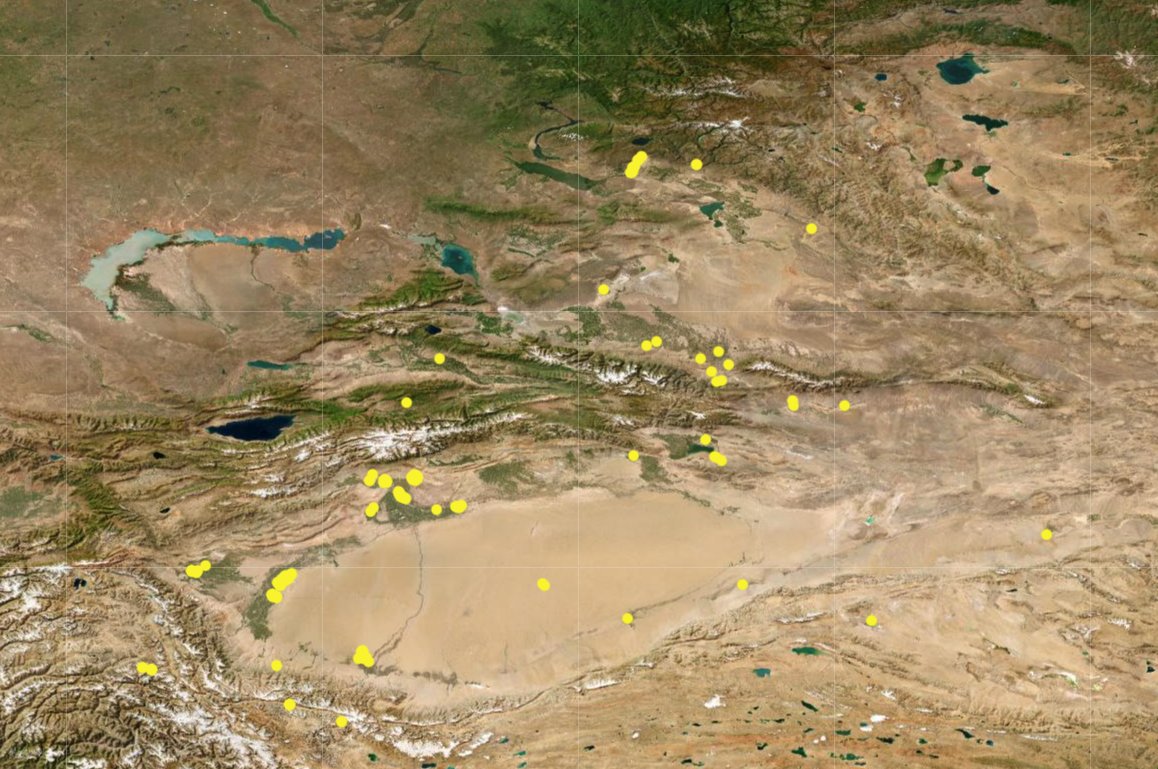 SalihHudayar's tweet photo. The Chinese invaders have built over 360 military (#PLA) installations, including airbases and heliports, across Occupied #EastTurkistan, not even counting #China's PAP and #XPCC bases. This overwhelming military presence isn't a demonstration of power—it's a glaring admission of fear.
Beijing’s desperate attempts to maintain its occupation reveal deep anxiety about losing their grip on East Turkistan, the Achilles' heel of their empire. The massive military, paramilitary, and police presence, along with their ongoing campaign to annihilate the East Turkistani people, expose China's profound vulnerability and fear of resistance.