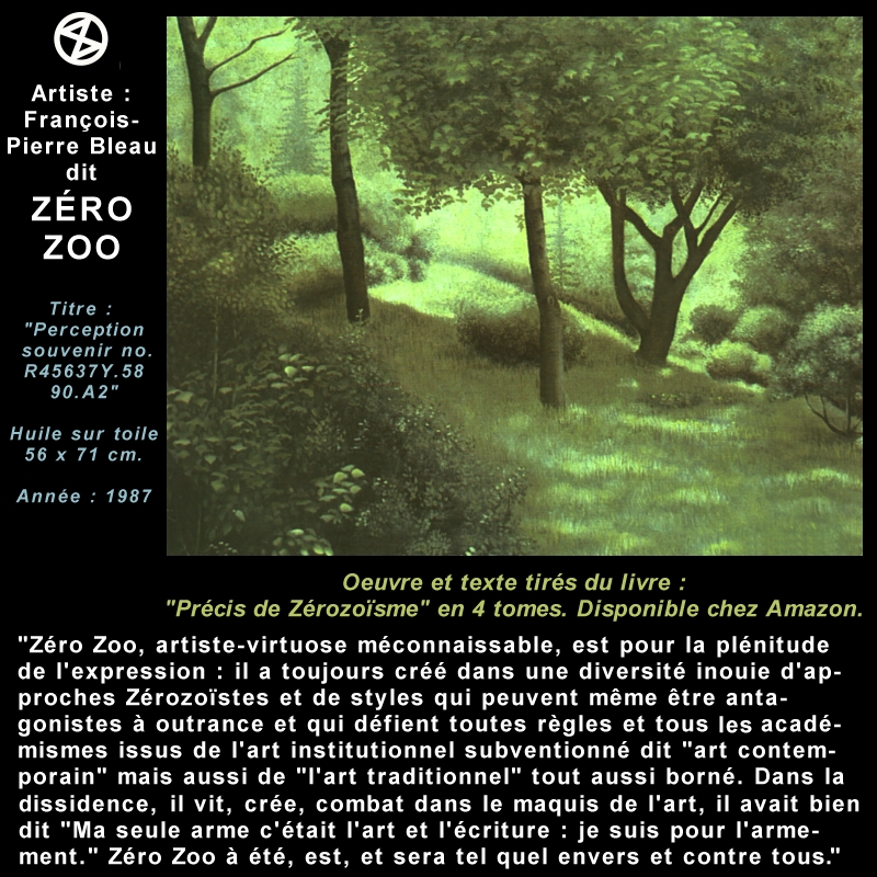 FRANÇOIS-PIERRE BLEAU dit ZÉRO ZOO artiste /auteur tweet media