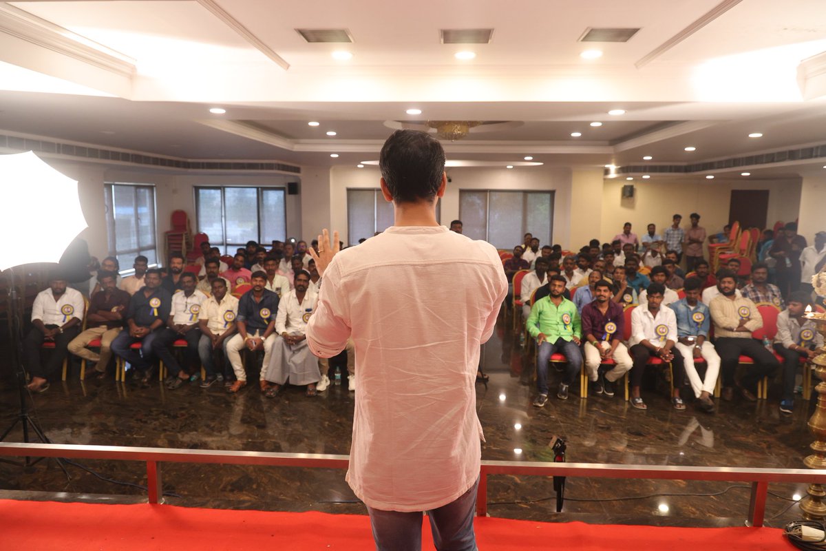 AllIndiaGRKFC's tweet photo. All India @Gautham_Karthik Fans Club district leaders meeting and launch of official registration number 😊

#GauthamKarthik 
@Sellapandi_GKFC https://t.co/jPWCDXkgNU