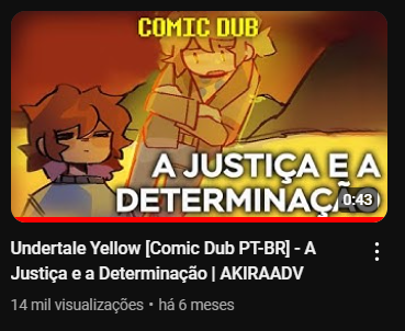 AkiraADV's tweet photo. Eu não esperava que esse vídeo fosse, agora, ser o meu segundo vídeo mais visto do canal.

Obrigado a todos! Espero poder trazer mais comics dubs futuramente. https://t.co/m4xtRf02BS
