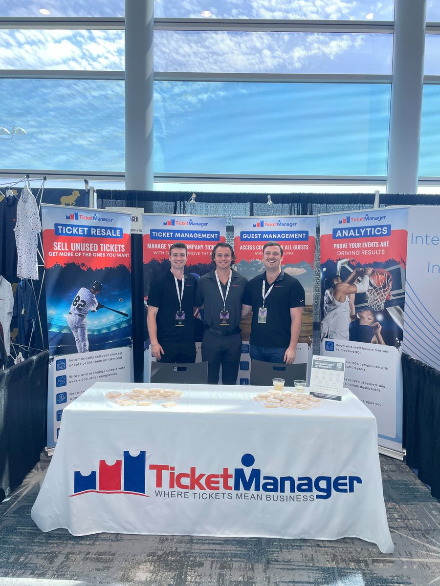TicketManager's tweet photo. Great first day of the 2024 @TheALSD Conference & Tradeshow!
Thank you to everyone who joined us at our first sponsored happy hour.🍻
Come see Team #TicketManager in booth 152 for cookies & stop by our second happy hour tomorrow from 4:30 to 6PM!
#SportsBusiness x #SportsTech https://t.co/XTGII2q83C