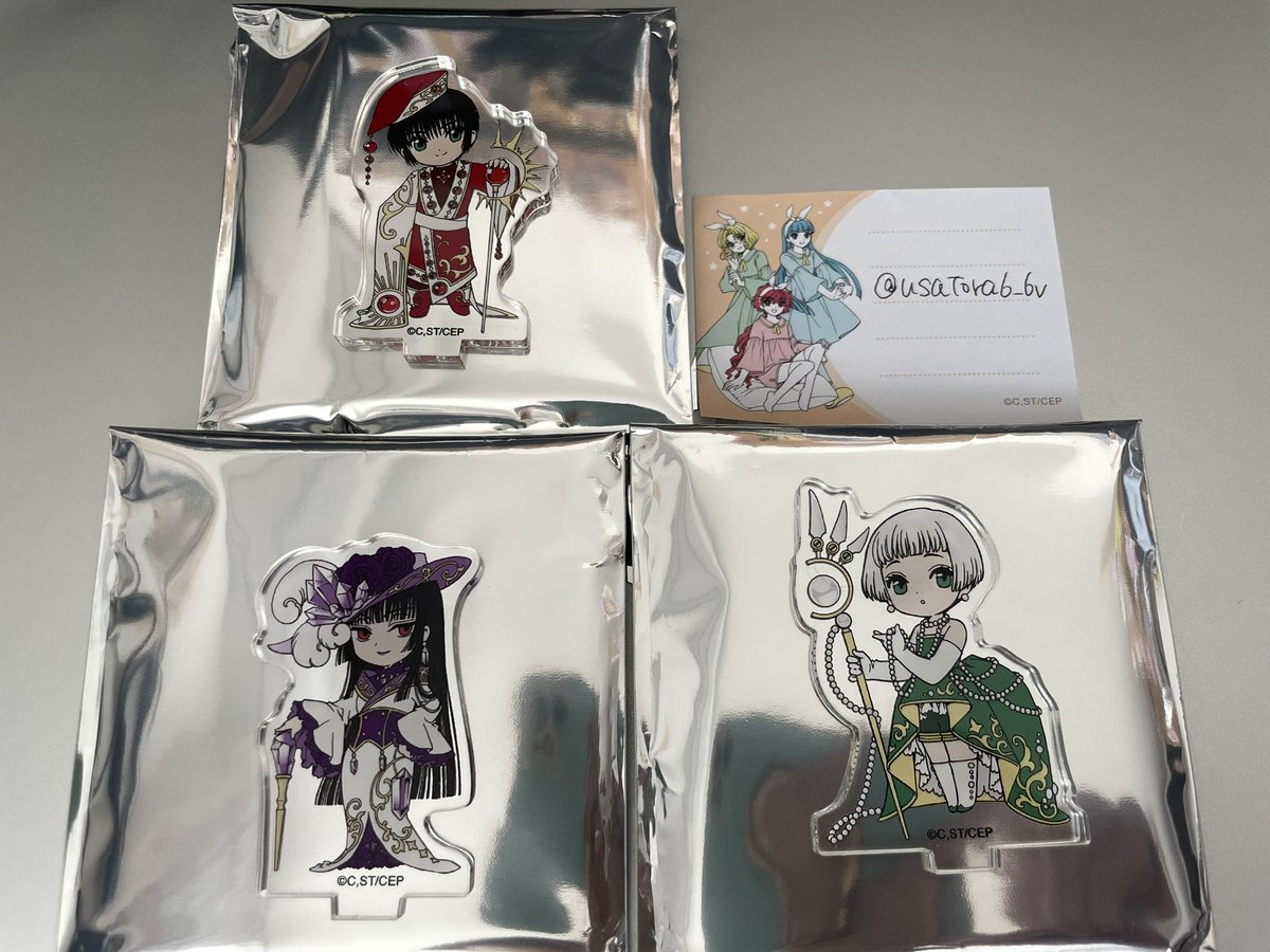 usatora6_6v's tweet photo. 【交換】CLAMP展　ミニアクリルスタンドコレクション　アクスタ

譲:昴、侑子、スウ
求:神威、定価＋送料

郵送でのお取引でお願い致します。
検索からお気軽にお声がけください。

よろしくお願い致します。 https://t.co/0XCQC2LWWL