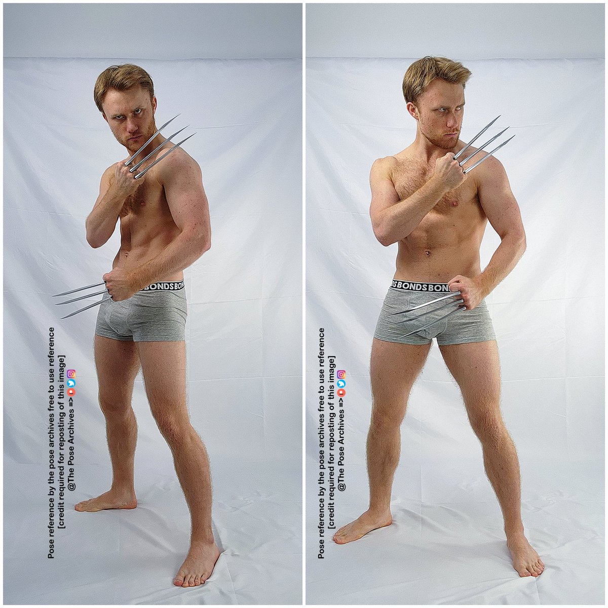 theposearchives's tweet image. New poses!✏️ 
Claws/standing/weapon