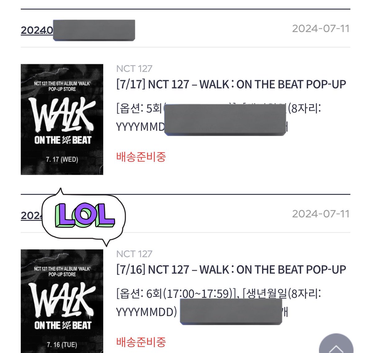 jjinmkf's tweet photo. 엔시티127 팝업 대리구매 댈구 양도

16일 6회/17일 5회

5만원 10만원 럭드👍🏻
수고비 0.2
품절/제한 전부 환불

태잉 쟈니 태용 유타 도영 재현 정우 마크 해찬 삐그덕 앨범 NCT127 NCT POPUP PROXY WTS PC WALK PICKUP https://t.co/i5D9pXaOwo
