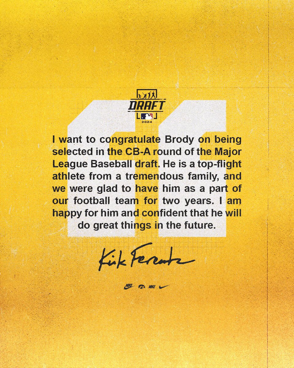 HawkeyeFootball's tweet photo. Congratulations, @brody_brecht!

#Hawkeyes https://t.co/dtsODvPc1T