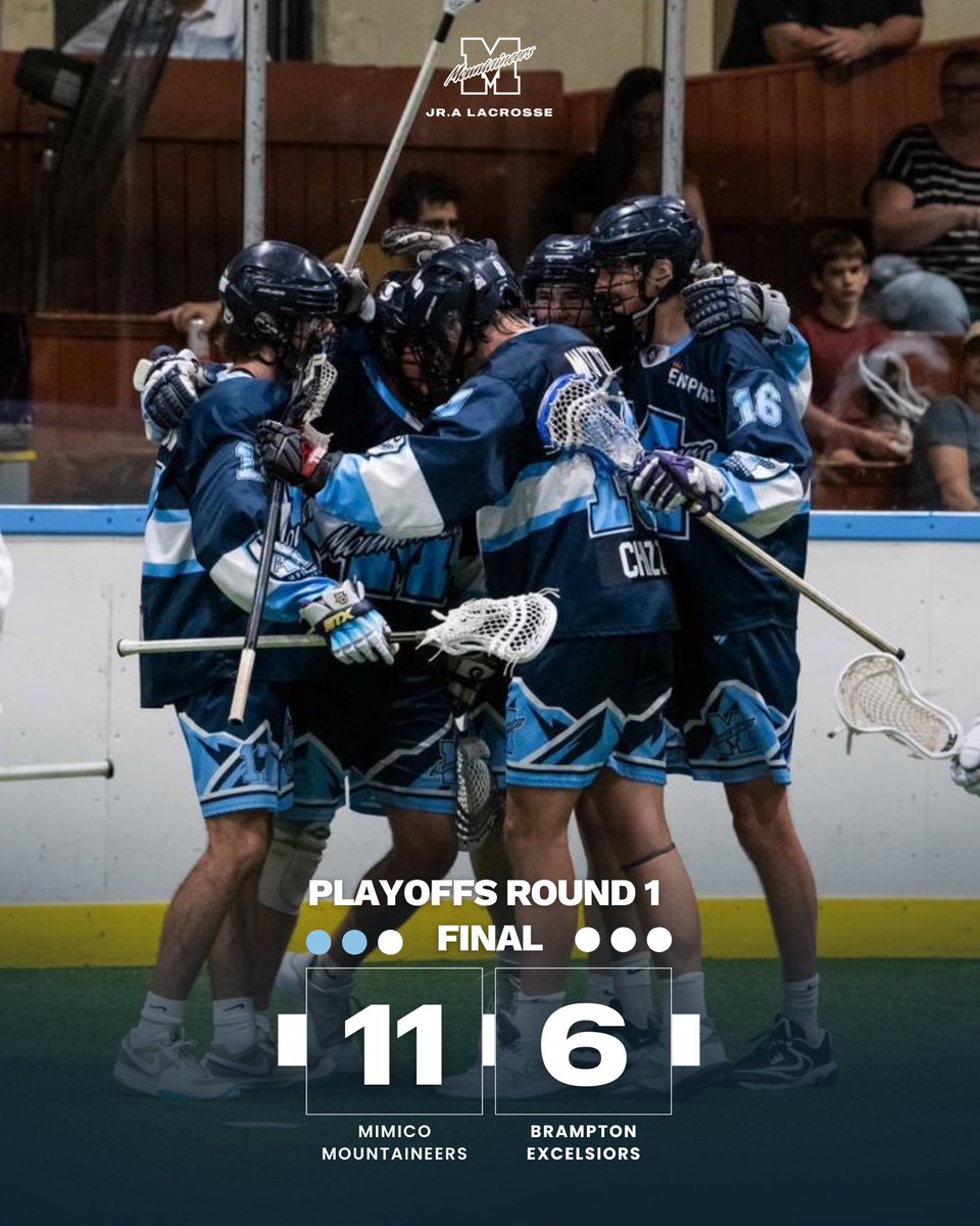 We take Game 2 on the road to improve to 2-0 on the series. Mountaineers are back in Mimico on Tuesday with a chance to close out the best-of-five series at home.