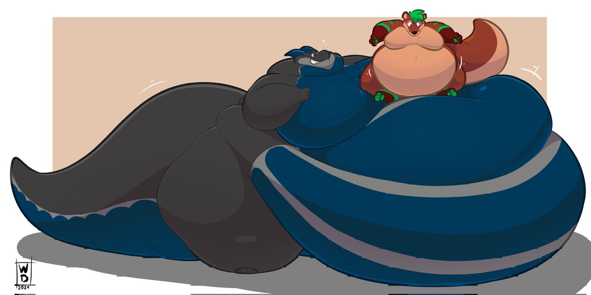 gil_otter's tweet photo. Its always fun to keep your derg friends stuffed and then some!

Comm from @Wazplm52 feat. @FatBakerDragon https://t.co/CNViajh999