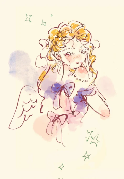 今月前半の絵𓂃 𓈒𓏸 