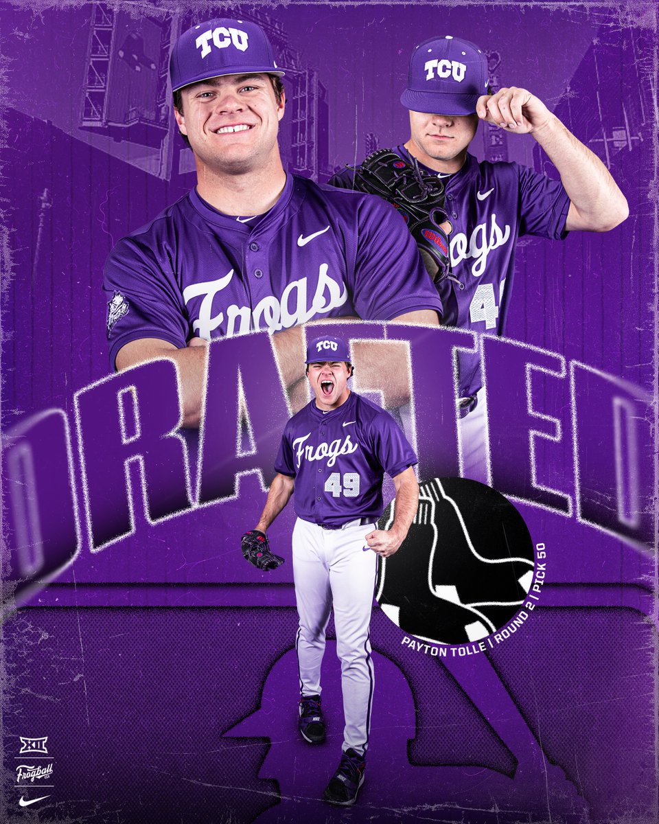 TCU Baseball (@tcu_baseball) on Twitter photo πππ²ππ¨π§ ππ¨π₯π₯π - π½π€π¨π©π€π£ πππ ππ€π
Congrats to <a href="/RolleTolle49/">Payton Tolle</a> on being selected with the 50th overall pick in the draft!
#FrogballUSA | #GoFrogs πππ²ππ¨π§ ππ¨π₯π₯π - π½π€π¨π©π€π£ πππ ππ€π
Congrats to <a href="/RolleTolle49/">Payton Tolle</a> on being selected with the 50th overall pick in the draft!
#FrogballUSA | #GoFrogs