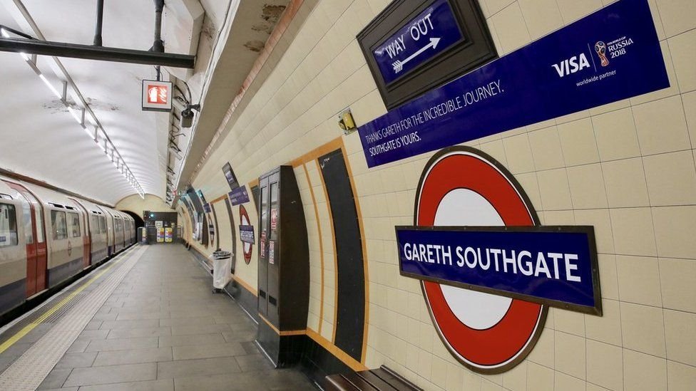 FactsTfL's tweet photo. Did you know, for the 2018 World Cup Southgate on the Piccadilly Line was temporarily renamed to Gareth Southgate... https://t.co/VQiIwBm8Hu