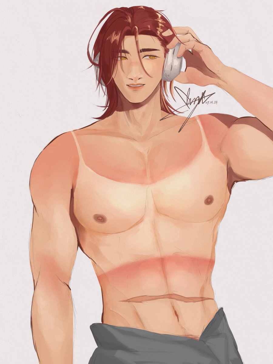 torso study w/ heatstroke trend  

#薄桜鬼 #原田左之助