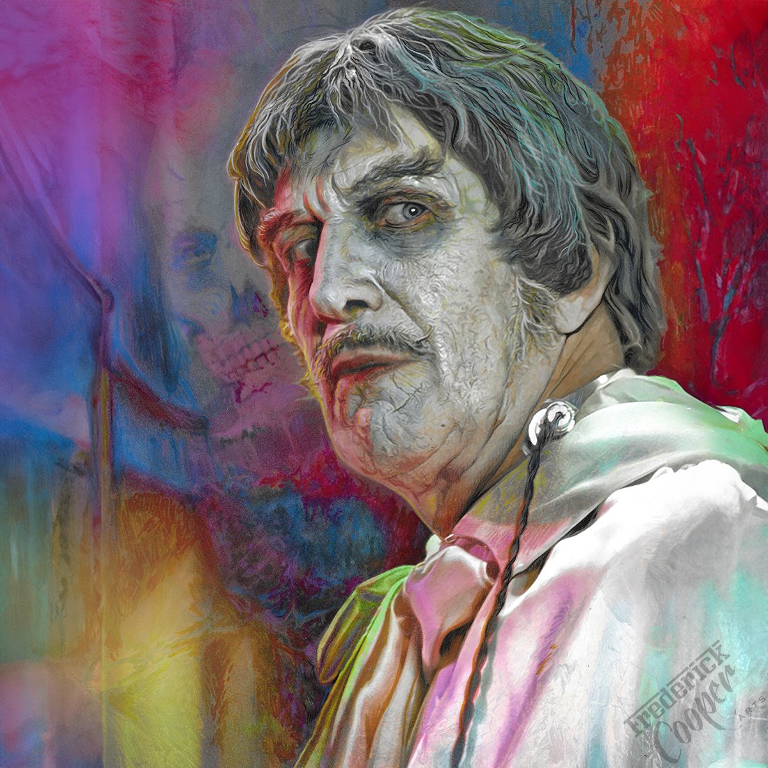 F_CooperArts's tweet image. TODAY IN HORROR MOVIE HISTORY: 52 years ago today (July 14th, 1972) DR. PHIBES RISES AGAIN was released to theaters. Vincent Price DR. PHIBES RISES AGAIN by Frederick Cooper (2022). Marker &amp;amp; pencil on white Bristol board. #vincentprice #theabominabledrphibes #drphibesrisesagain