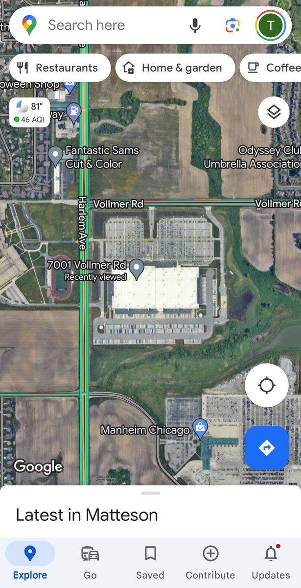 Ace_chicago's tweet photo. Report of a person shot 7001 Vollmer Rd, Matteson, IL 60443. Person reportedly shot in the head at Amazon. Female is reported conscious, with bullet still in head. #SuburbanScanner #ChicagolandScanner #matteson #Amazon #mabas27 https://t.co/6kKQFsVwYn