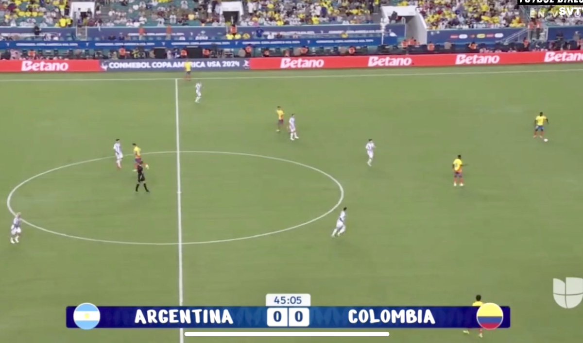 finanzacontable's tweet photo. INICIA El 2do Tiempo
Final #CopaAmerica2024
Argentina🇦🇷 0 🆚 0 🇨🇴 Colombia
#LaAlbiceleste #LosCafeteros
🏟️ Hard Rock Stadium, Miami
#CopaAmerica2024 #Argentina #Conmenol #Colombia #Fútbol #VamosArgentina #VamosColombia https://t.co/m6ZOikSjln