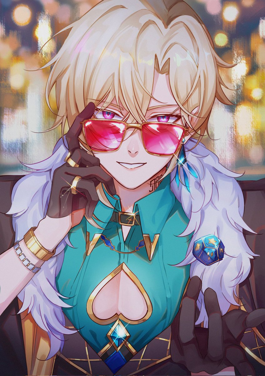 Aventurine 💙

#honkaistarrail #hsr #aventurine #kakavasha #illustration #fanart #digitaldrawing #digitalillustration