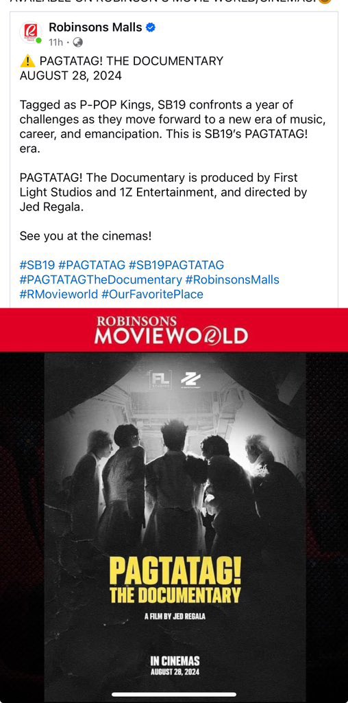 evotista's tweet photo. Pili na lang kayo saan manonood ha… ang goal BOX OFFICE HIT need umabot ng 450M-1.2B na kita para at least pasok sa top 10 sa Box Office Hit Top Grossing Film at #1 sa Pinoy Docu-Movie. Kaya ng ATIN yan.

@SB19Official #SB19 https://t.co/2FyzFu6uvm