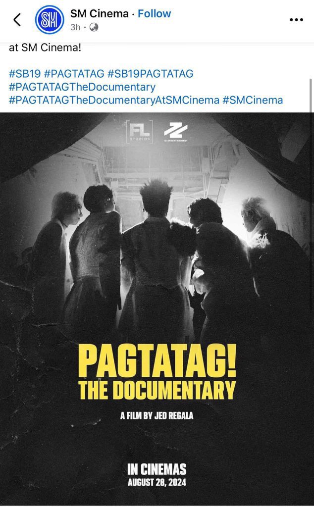 evotista's tweet photo. Pili na lang kayo saan manonood ha… ang goal BOX OFFICE HIT need umabot ng 450M-1.2B na kita para at least pasok sa top 10 sa Box Office Hit Top Grossing Film at #1 sa Pinoy Docu-Movie. Kaya ng ATIN yan.

@SB19Official #SB19 https://t.co/2FyzFu6uvm