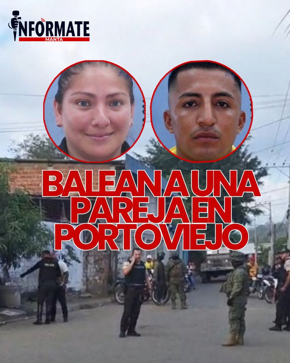 #MANABÍ || Una pareja fue víctima de un atentado criminal perpetrado en la ciudad de #Portoviejo. Según testigos, las víctimas conversaban fuera de una vivienda ubicada en el Florón 4, cuando de pronto aparecieron sujetos armados y balearon a la pareja.
facebook.com/share/p/tuo7D6…