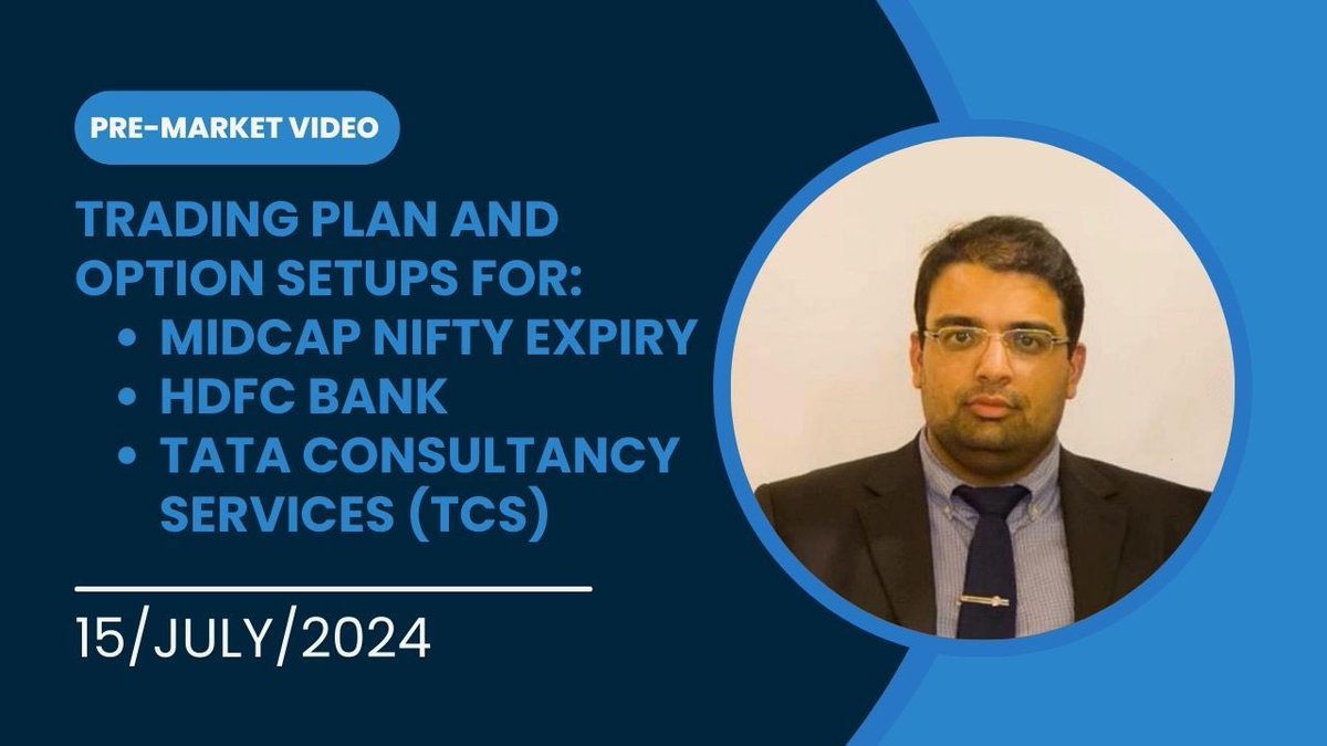 sahluwalia032's tweet photo. Nifty Midcap Expiry Today! 

Youtube video link - https://t.co/D59yuzyJE1

Want to trade it then watch my video as it breaks down option strategies for buyers & sellers! PLUS, new analysis for HDFC Bank & TCS. 

#HDFCBank #TCS #MarketAtOpen #Nifty #NiftyBank #PreMarketReport #Markets #JustIn #NDTVProfit #NDTVProfitStocks #NDTVProfitMarkets #StockMarket #MidcapNifty