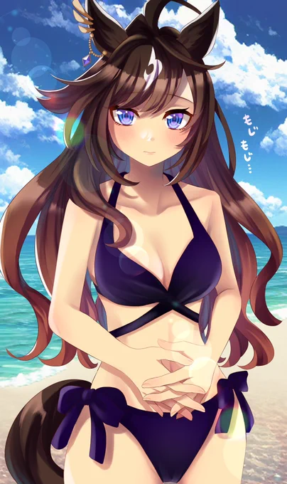 グル姉のお下がりで…その…どうだろうか…#ドゥラメンテ #ウマ娘 