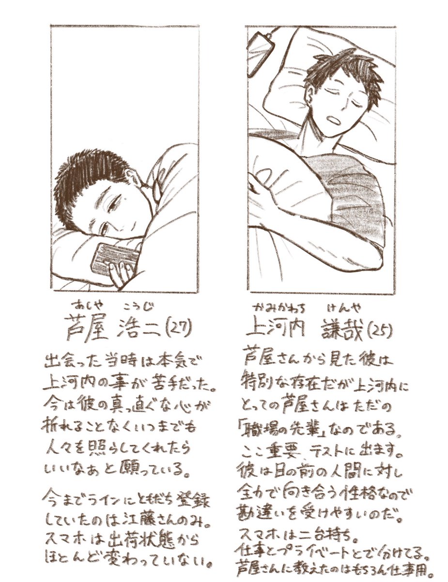 去年描いた芦屋さんと上河内の夜勤明けの話(10/10)とおまけ 