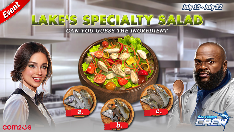 🍽️Guess The Ingredients

Can you guess the ingredients of this dish? 

⏰07/15 - 07/22 16:59 PDT

Event rewards: 
🎁5 lucky participants: 30 Investigation Fuel
🎁All participants: 20 Investigation Fuel

Reply to this post using the following format: 
[Answer/CS Code/Nickname]