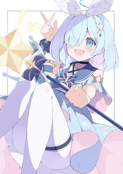 魔法少女アロナちゃんのイラストです#ブルアカ 