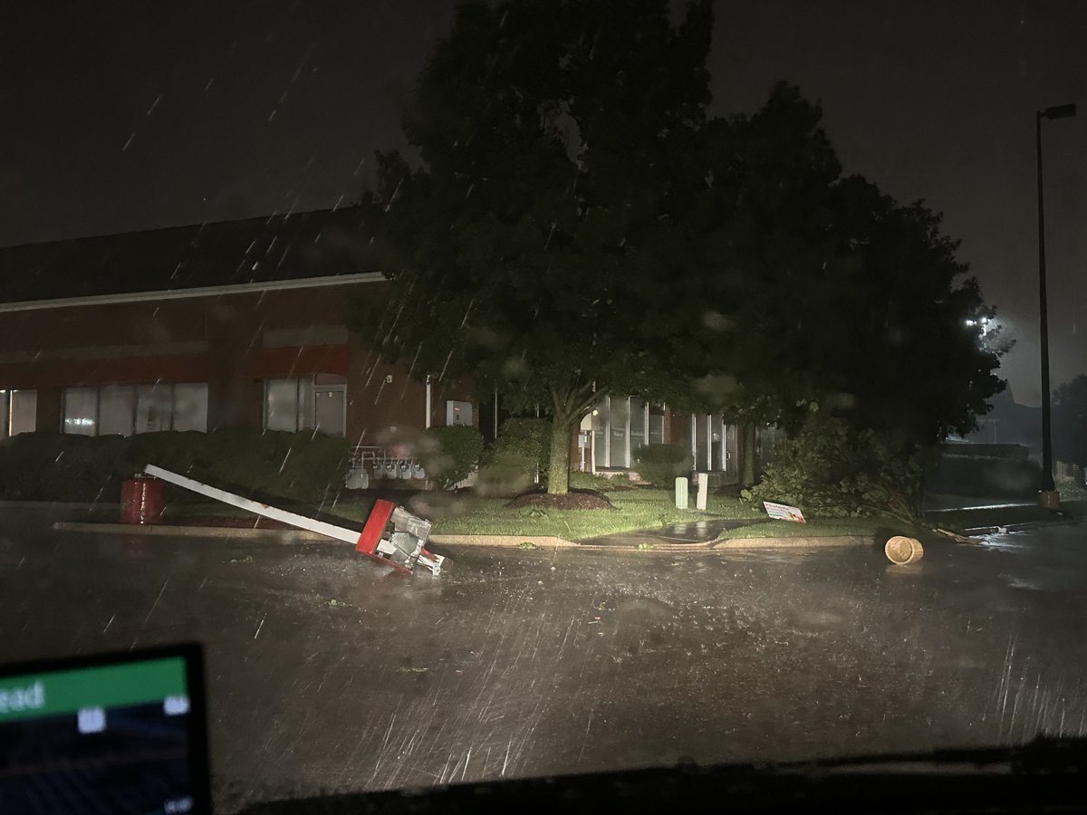 SamBertellotti's tweet photo. @NWSChicago light post down at 38 and Randall with plenty of large branches https://t.co/S4KYPUjvat