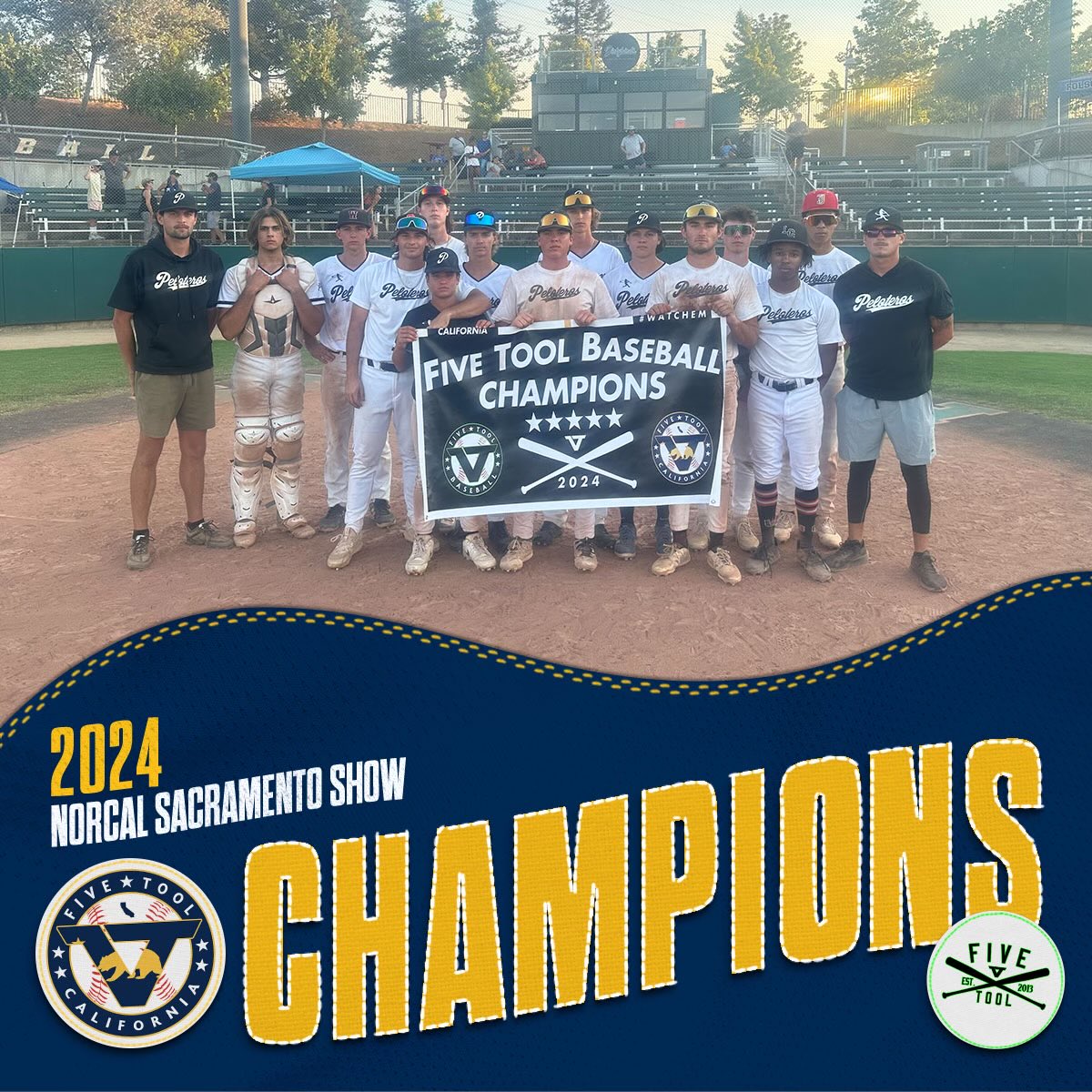 🏆CHAMPIONS🏆

Congrats to <a href="/peloterosbsb/">Peloteros</a> 17U on winning the 17U American Championship of the <a href="/FiveTool/">Five Tool Baseball</a> California NorCal Sacramento Show

#WatchEm