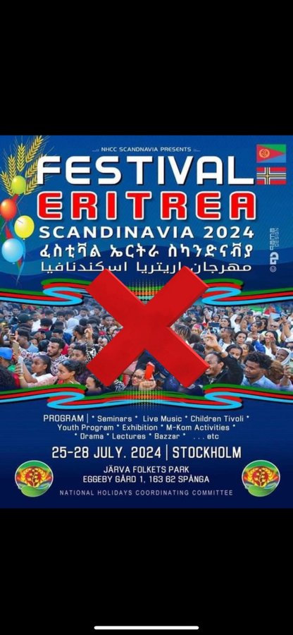 Ygebre1's tweet photo. Rejecting #PFDJFestivals is a stance against propaganda, hate, money laundering, exploitation of the youth, war propaganda, and brainwashing children with militarism. These events are viewed as fundraising activities for the dictator in #Eritrea. @SwedishPM @SweMFA @Sverigesriksdag @moderaterna @Stockholmsstad  @EExpressenLedare @polisen_sthlm @UN
@UNHumanRights