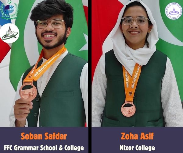 STEM_HEC's tweet photo. Zoha Asif and Soban Safdar - Pakistan's rising stars in Biology! Congratulations on your bronze medals at the IBO!  #IBOHeroes #Pakistan https://t.co/600XkFJycD