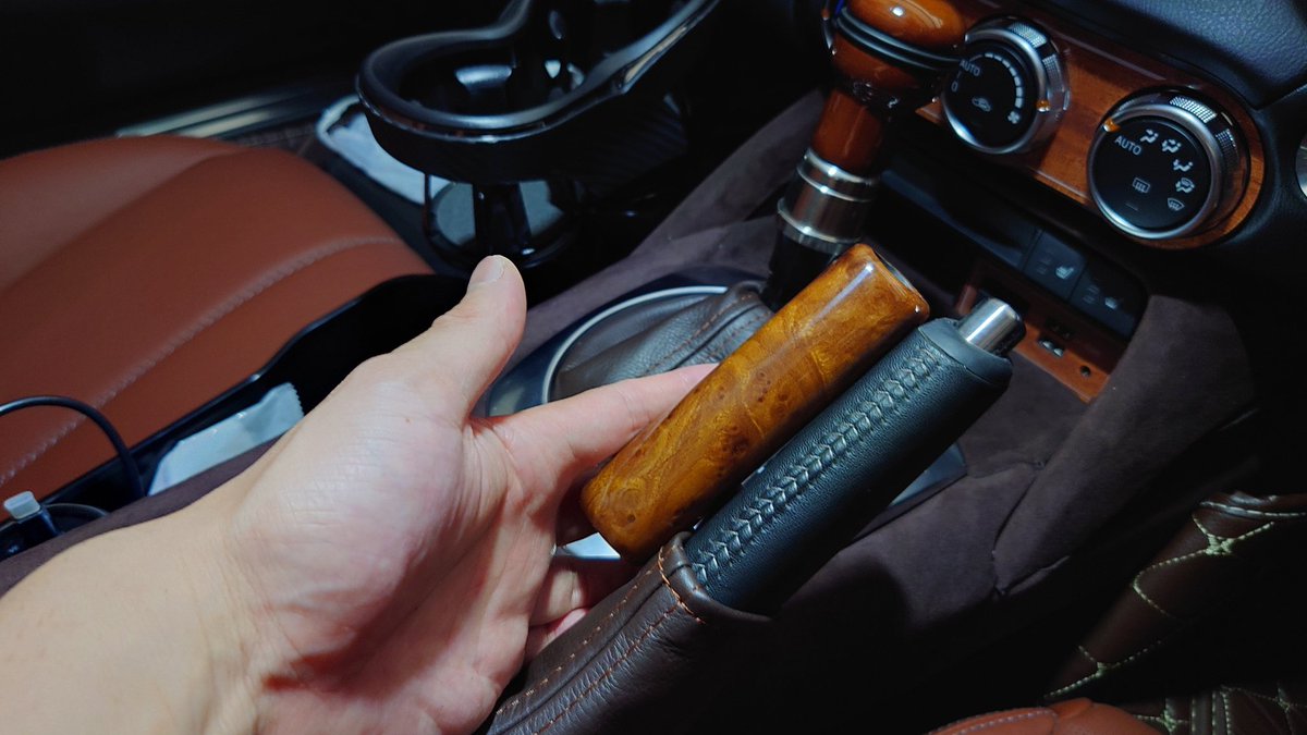 ロードスター サイドブレーキレバー ウッド WOOD RoadStar NA6CE NA8CE