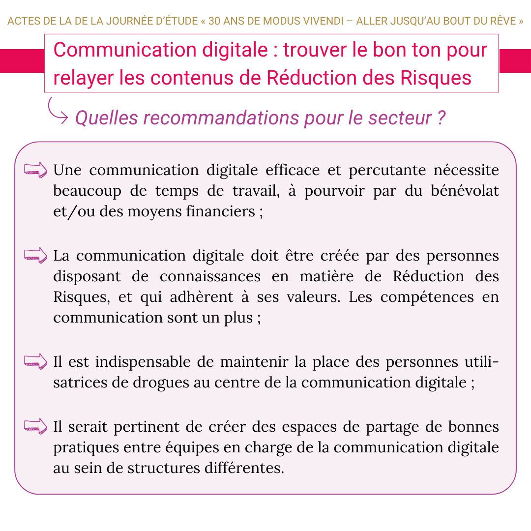 AsblModus's tweet photo. Journée d'étude #30ansMV 📱 On a discuté #CommunicationDigitale et #RdR avec Julien Anthouard (@IthaqueA), Serena Garbolino (@psychoactif), Philipp Kreicarek (@know_drugs), Antoine Leux (@ExAequoASBL), Victor Martin et Maxime Meyer (@NuitPlus)👉 https://t.co/eknvRRzujS

#eRdR https://t.co/8SefKSEnPA